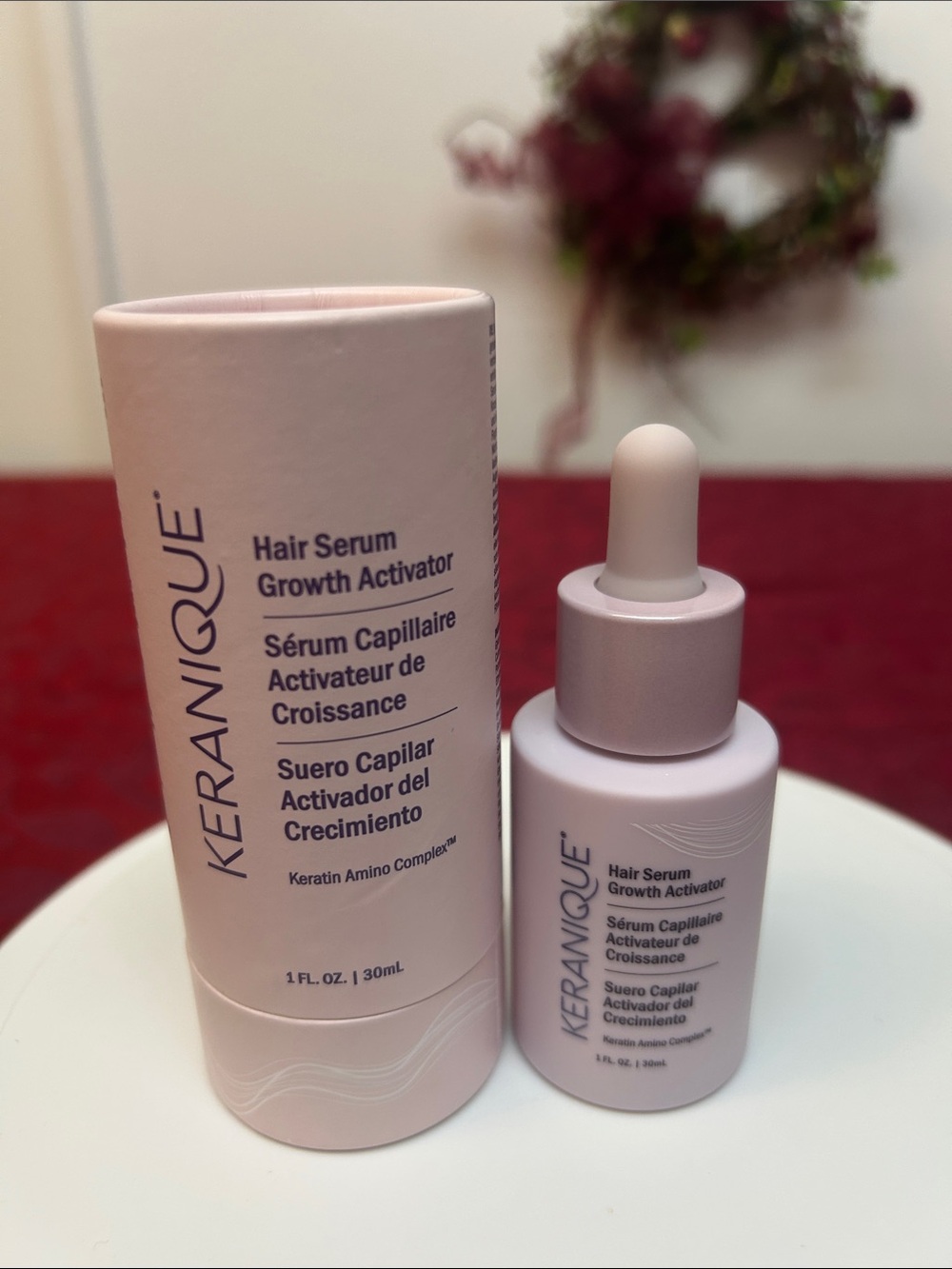 Keranique Pink Hair Serum Growth Activator - Scalp Treatment